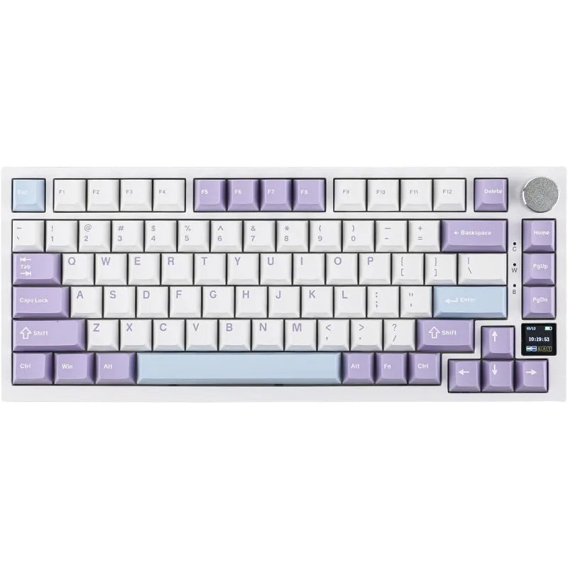 Ajazz AK820 Pro 75% Mechanical Keyboard, Gasket-Mounted Gaming Keyboard Bluetooth 5.1/2.4G Wireless/Type-C Wired Custom