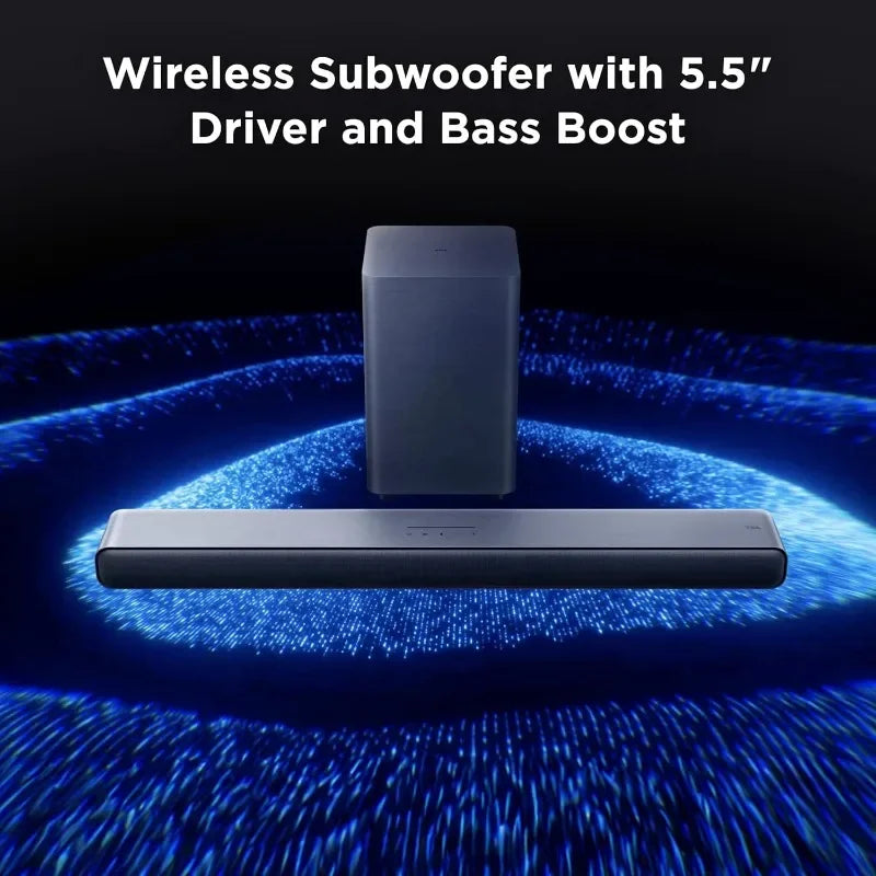 S55H S Class 2.1 Channel Sound Bar with Dolby Atmos, DTS Virtual:X, Wireless Subwoofer, Bluetooth Music Streaming
