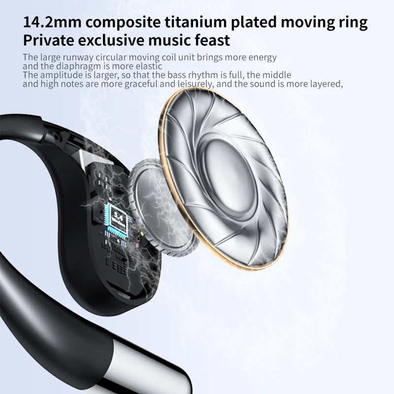 Q39 AI Real-Time Translation Headphones 140 Languages Instant Voice Translator Earbuds Ear Hook Noise Cancelling Headphone