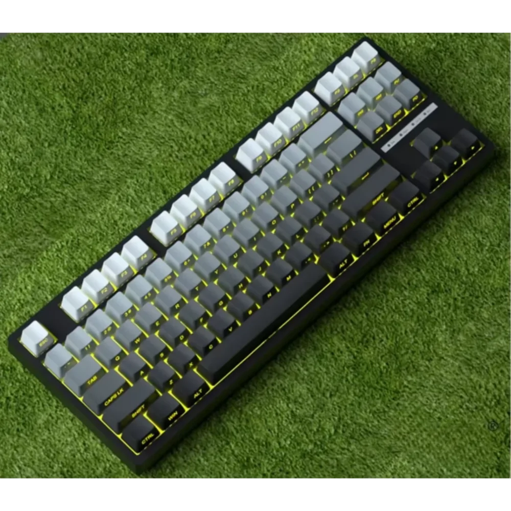 Original Daylight Cherry Keycaps PBT Translucent Gradient Color Side Engraving Personalized for MX Mechanical Keyboards
