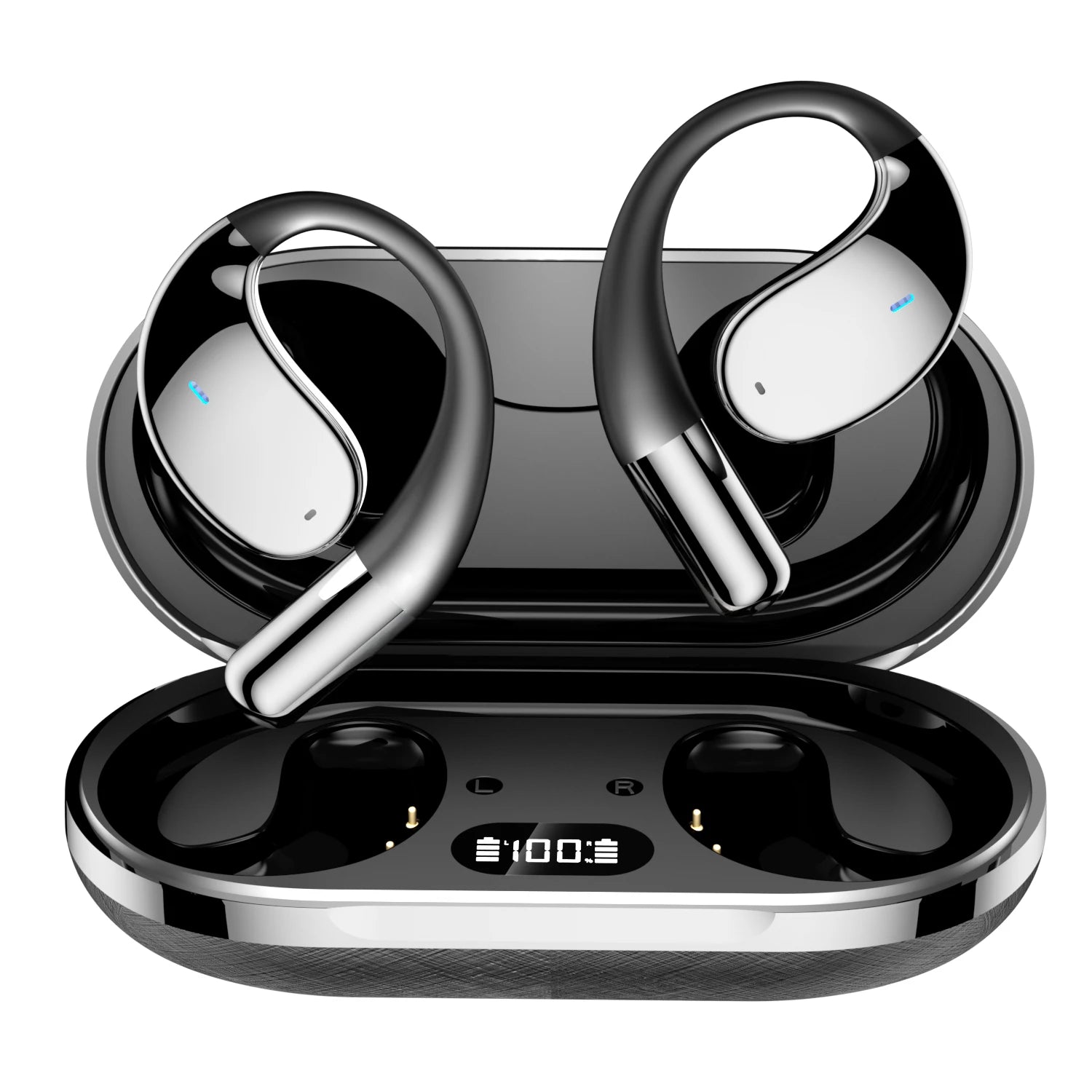 Q39 AI Real-Time Translation Headphones 140 Languages Instant Voice Translator Earbuds Ear Hook Noise Cancelling Headphone