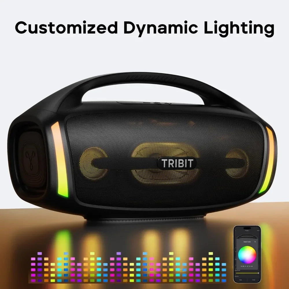 Customizable Bluetooth Speaker StormBox Blast 2, 200W Portable Wireless Speaker with Subwoofer, XBass, LED Light, Bluetooth 5.4,