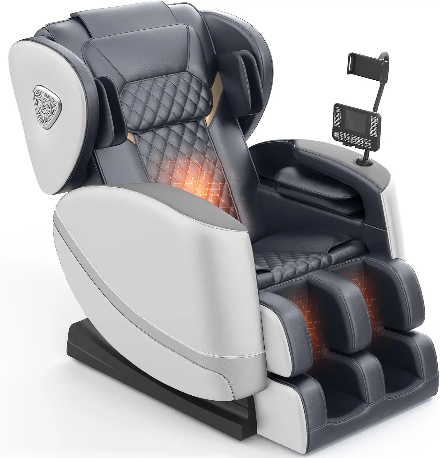 Massage Chair Full Body, Zero Gravity Massage Chair with 10 Fix Rollers, Heating, Foot Massage, Auto Modes, Bluetooth Speak