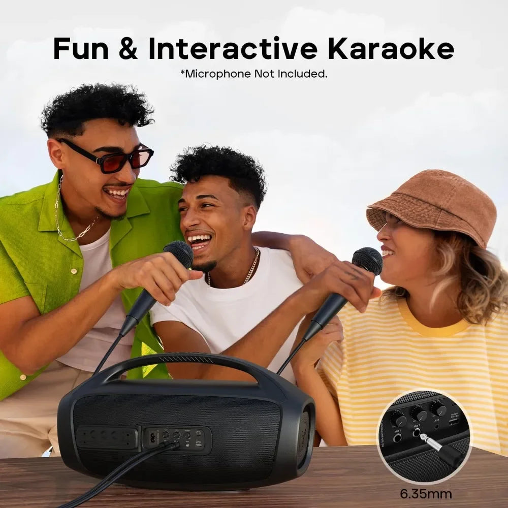 Customizable Bluetooth Speaker StormBox Blast 2, 200W Portable Wireless Speaker with Subwoofer, XBass, LED Light, Bluetooth 5.4,