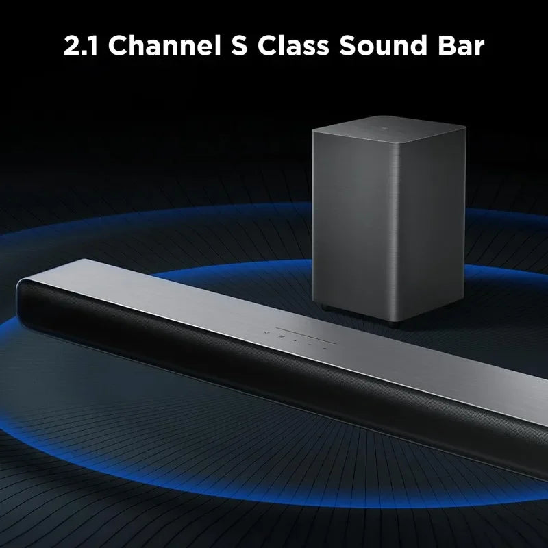 S55H S Class 2.1 Channel Sound Bar with Dolby Atmos, DTS Virtual:X, Wireless Subwoofer, Bluetooth Music Streaming